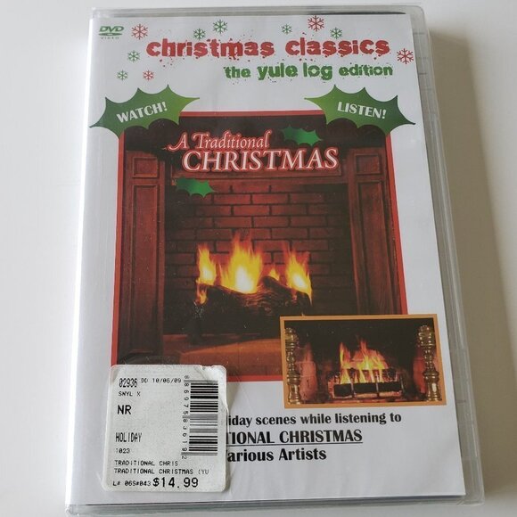 NWT - Yule Log Traditional Christmas DVD - Picture 1 of 2
